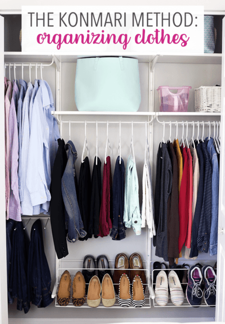 The KonMari method for organizing clothes.