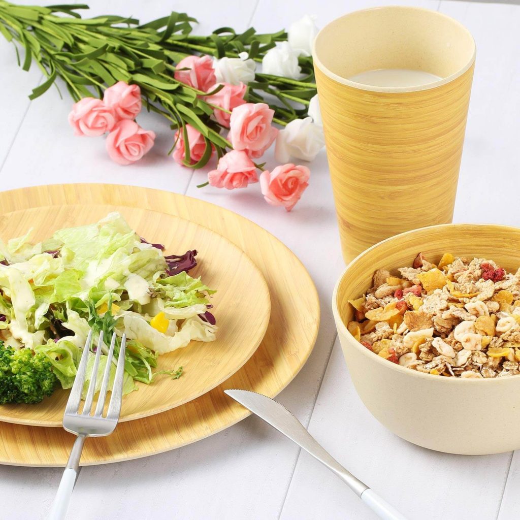 Bamboo Dinnerware lazy eco-friendly camping gift