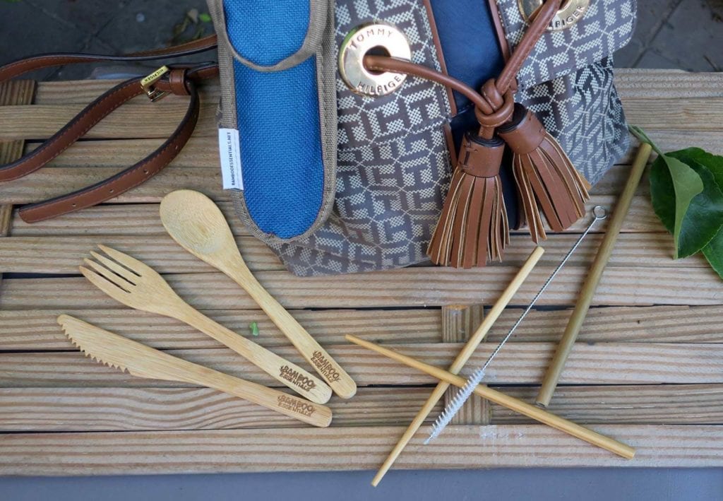 Bamboo utensils lazy eco-friendly camping gift